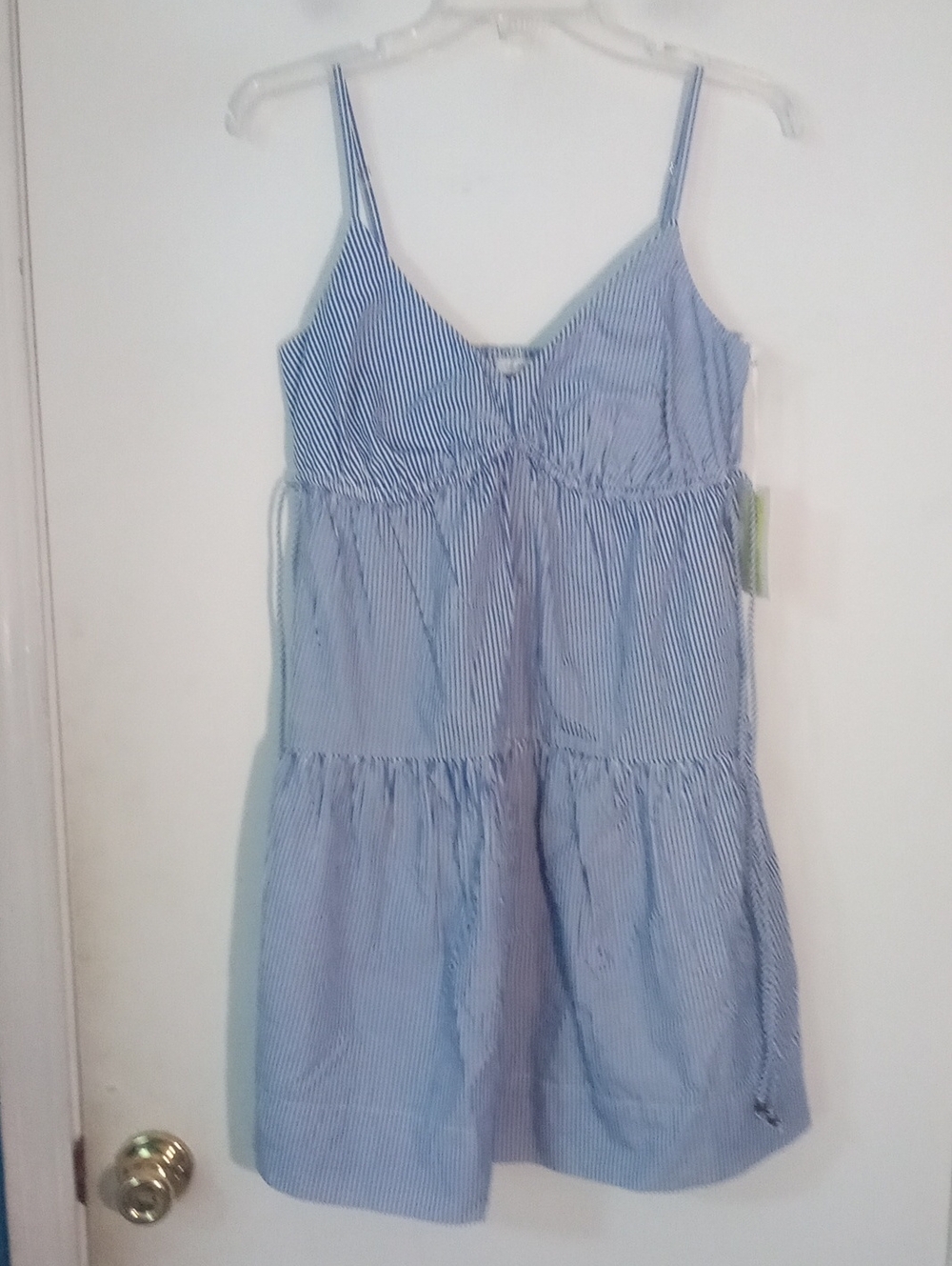 * Free Assembly Blue Striped Sundress XS Size 0 2 NWT $30  Spaghetti Straps